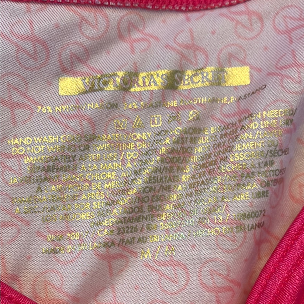 Victoria's Secret Pink and Gold Bikini with Sparkling Details - Picture 2 of 9